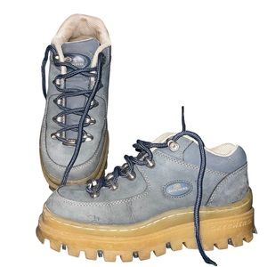 Vintage Y2K Skechers Jammers Chunky Platform Goth Punk Low High Top Boot Shoe